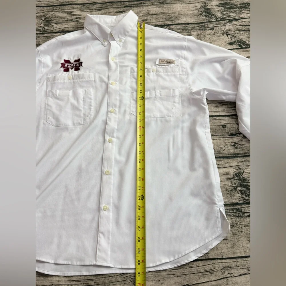 Columbia PFG Mississippi State Bulldogs Soft Long Sleeve Shirt, Men's Size Med. - Picture 14 of 16